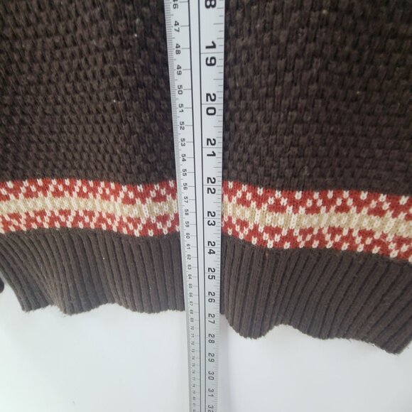 Vintage Springfoot Sweater Knit Acrylic Pullover  Crewneck Brown Men's Size M - Picture 5 of 9